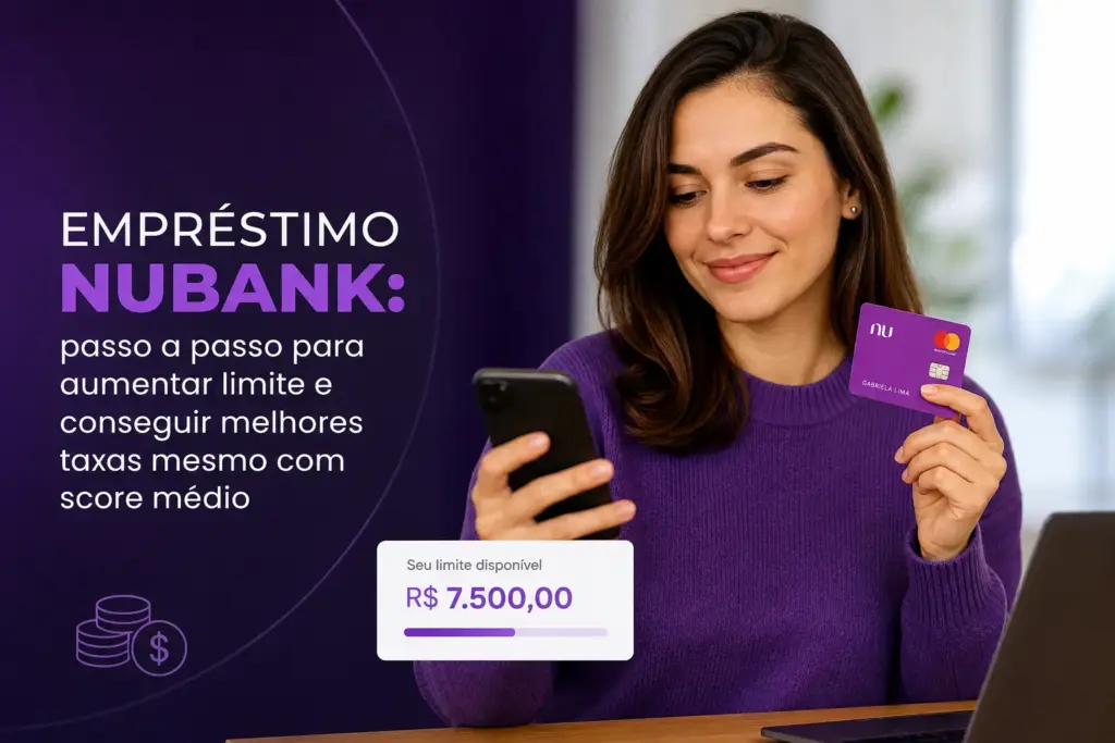 Empréstimo Nubank: passo a passo para aumentar limite e conseguir melhores taxas mesmo com score médio